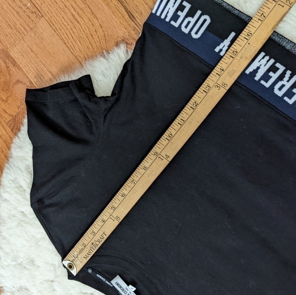 Opening CEREMONY short sleeve cropped crew neck t-shirt black xs - Picture 10 of 11